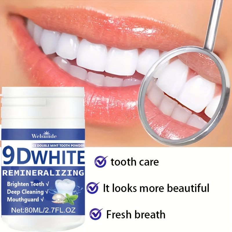 Teeth Paint Whitening - 9D белый удаляющий гидроксипатит зубной порошок,