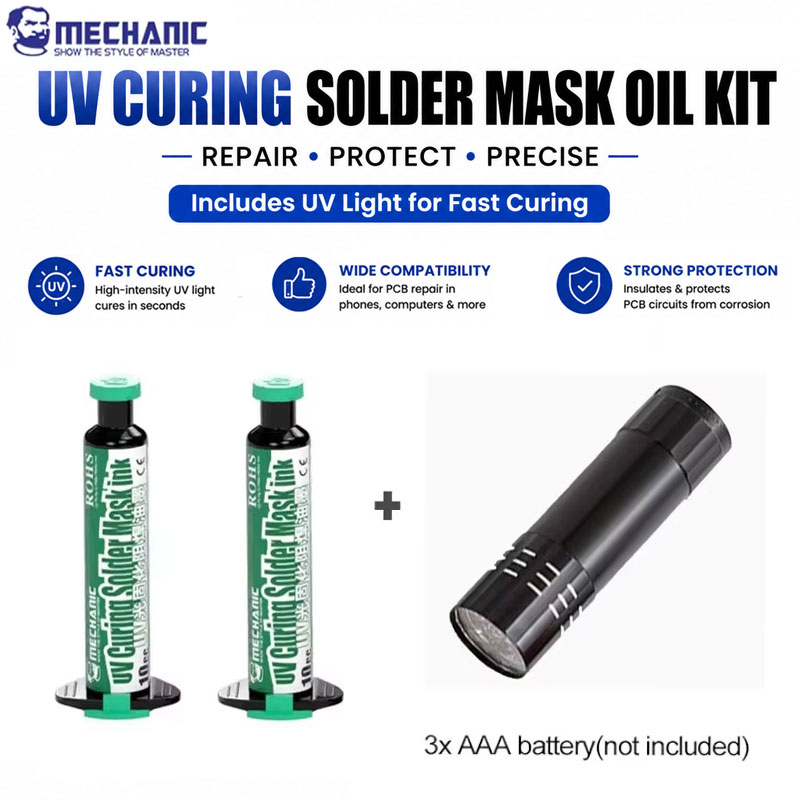 Uv Whitening Kit - Набор зеленой маски для пайки MECHANIC