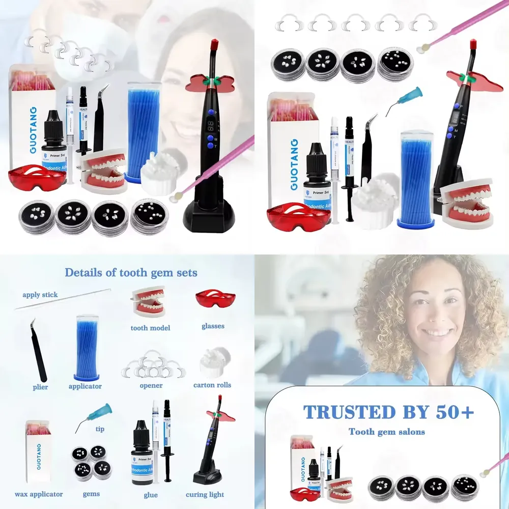 Teeth Whitening Light Kit - 【CHIMU HOME】 Профессиональный набор для самостоятельного