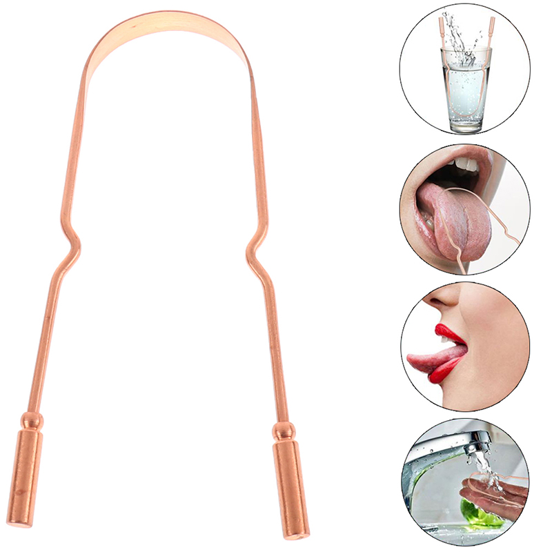 Tongue Scraper Metal - 1 шт., скребок для языка из