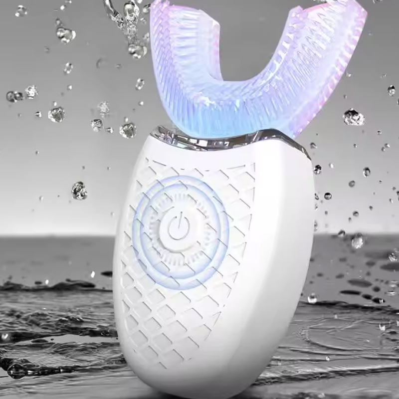 Teeth Whitening Light Kit - Мягкая щетина U-образная форма, умное отбеливание