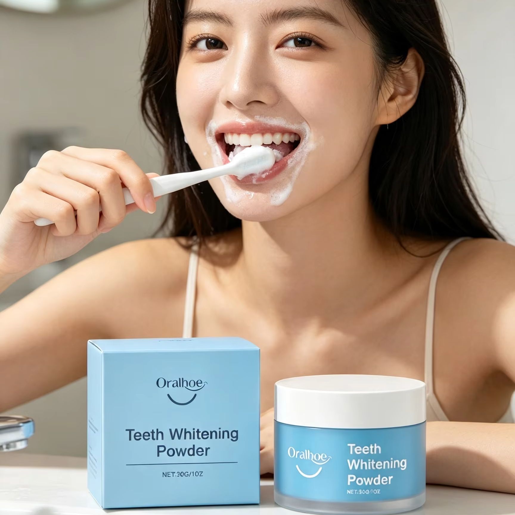 Teeth Paint Whitening - Зубной порошок Oralhoe для чистки зубов,