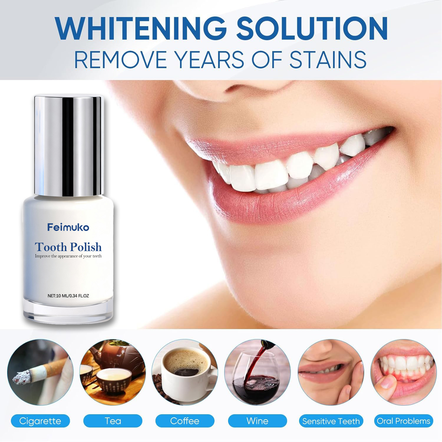 10 мл отбеливающей краски для  – обзор и цена Teeth Paint Whitening