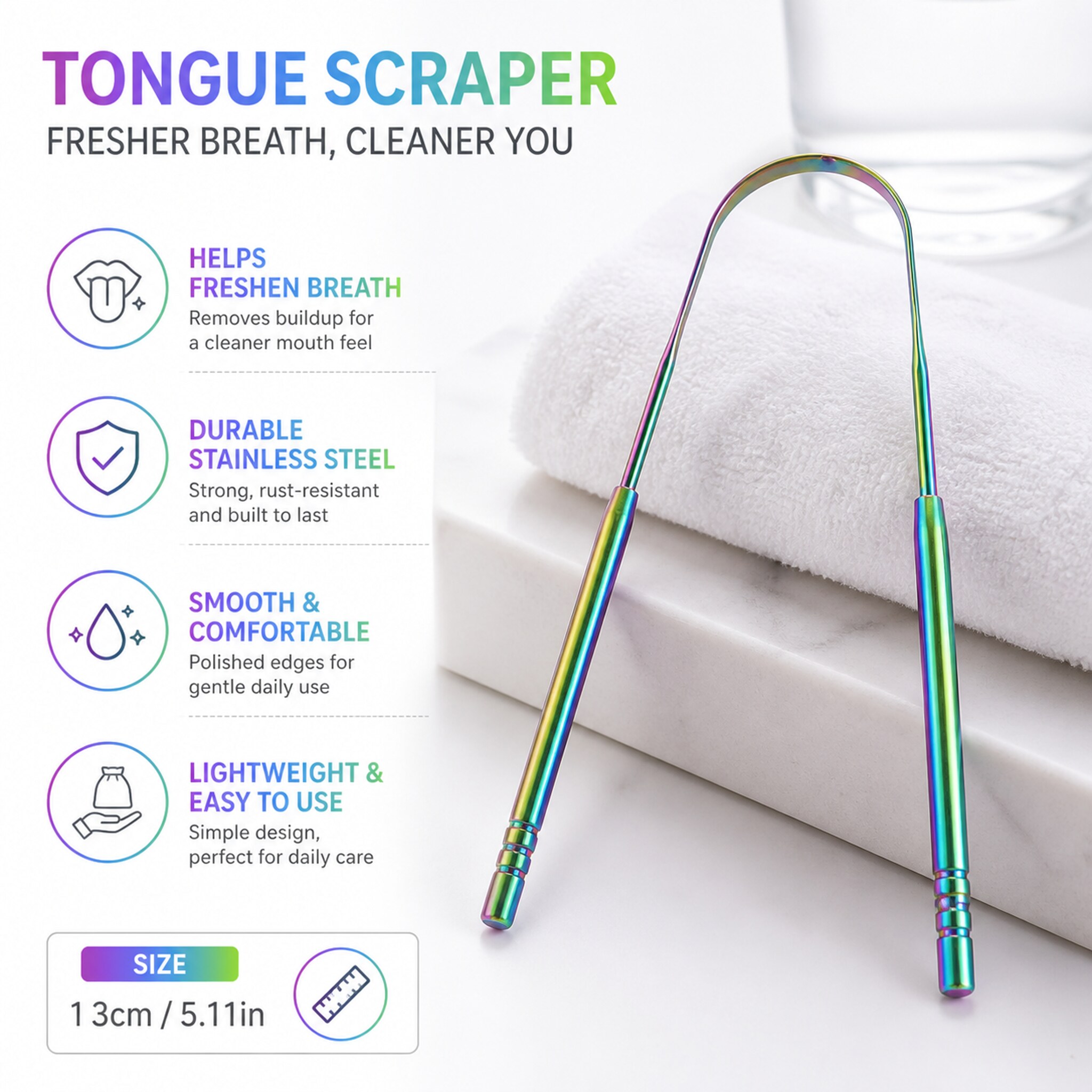 Металлический очиститель для я – обзор и цена Tongue Scraper Metal