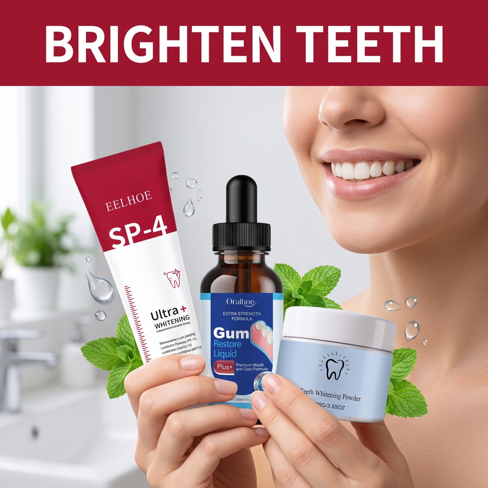 Набор для ухода за полостью рт – обзор и цена Teeth Paint Whitening