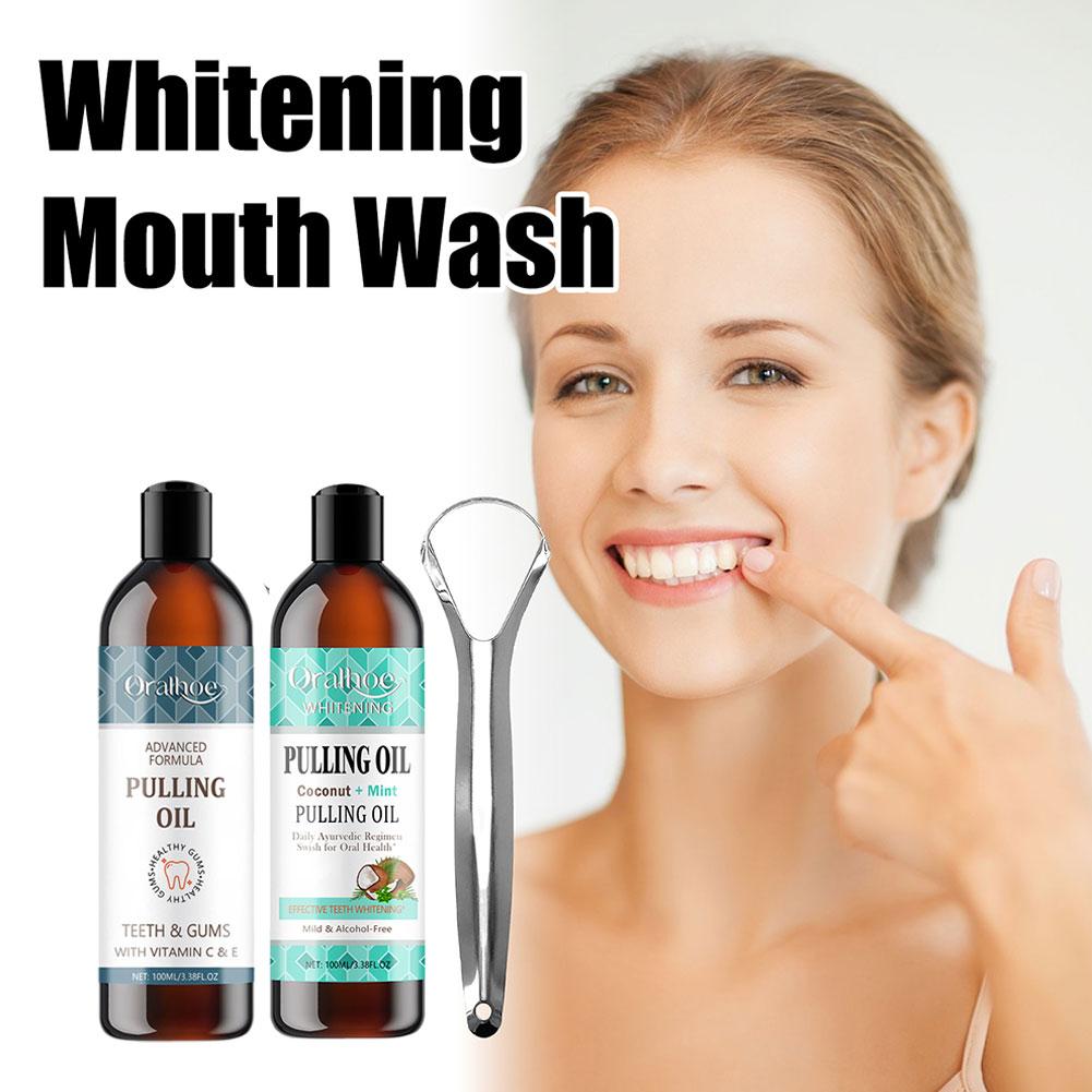 Масло для вытягивания кокосово – обзор и цена Teeth Whitening Oil Pulling
