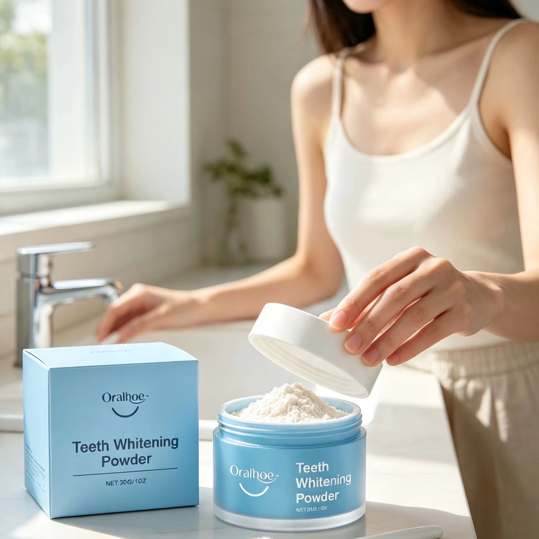 Зубной порошок Oralhoe для чис – обзор и цена Teeth Paint Whitening