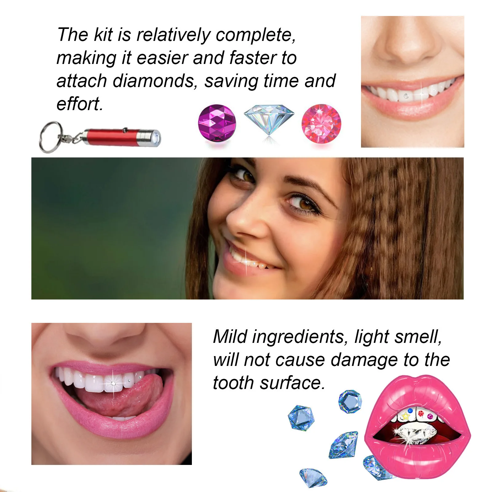 Набор для украшения зубов: DIY – обзор и цена Teeth Whitening Light Kit