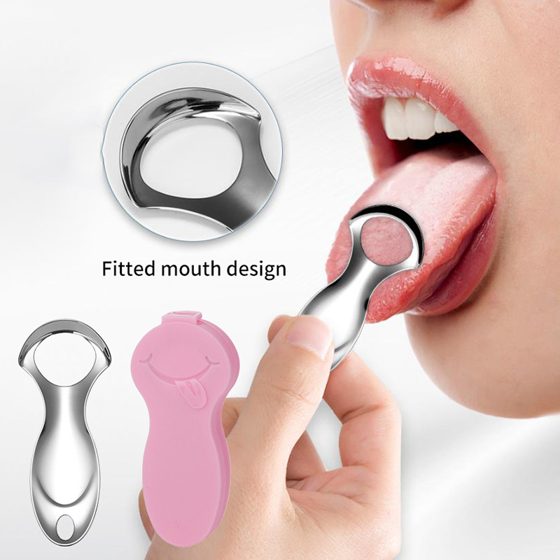 Мини скребок для языка, скребо – обзор и цена Tongue Scraper Metal