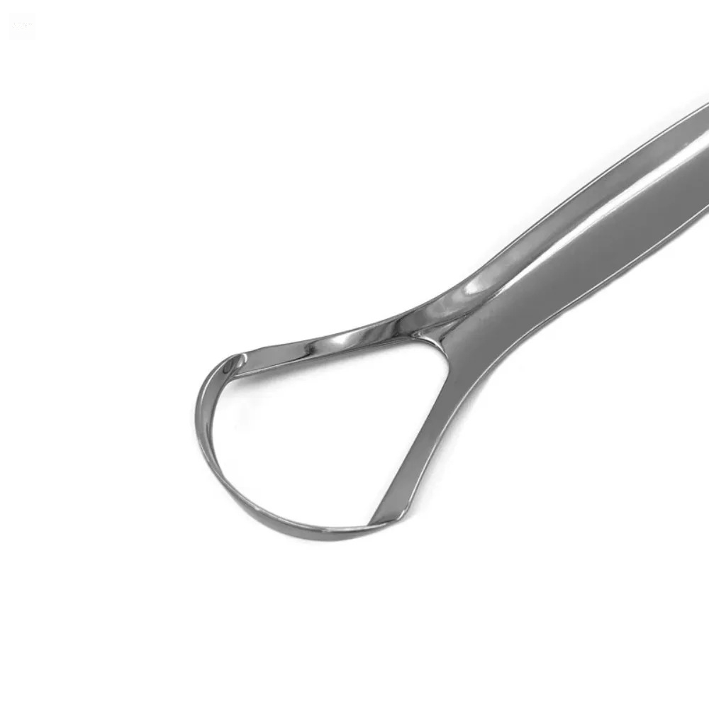 Открытый скребок для языка из  – обзор и цена Tongue Scraper Metal