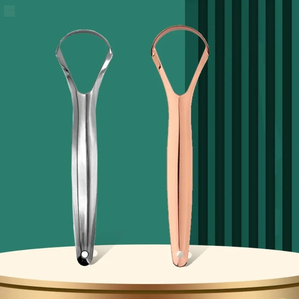 Открытый скребок для языка из  – обзор и цена Tongue Scraper Metal