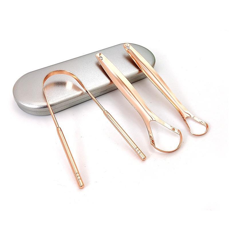 Набор скребков для языка из не – обзор и цена Tongue Scraper Metal