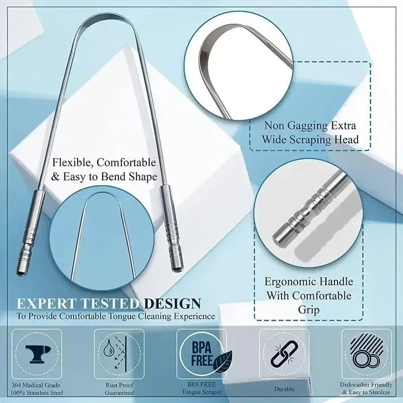 Скребок для языка из нержавеющ – обзор и цена Tongue Scraper Metal