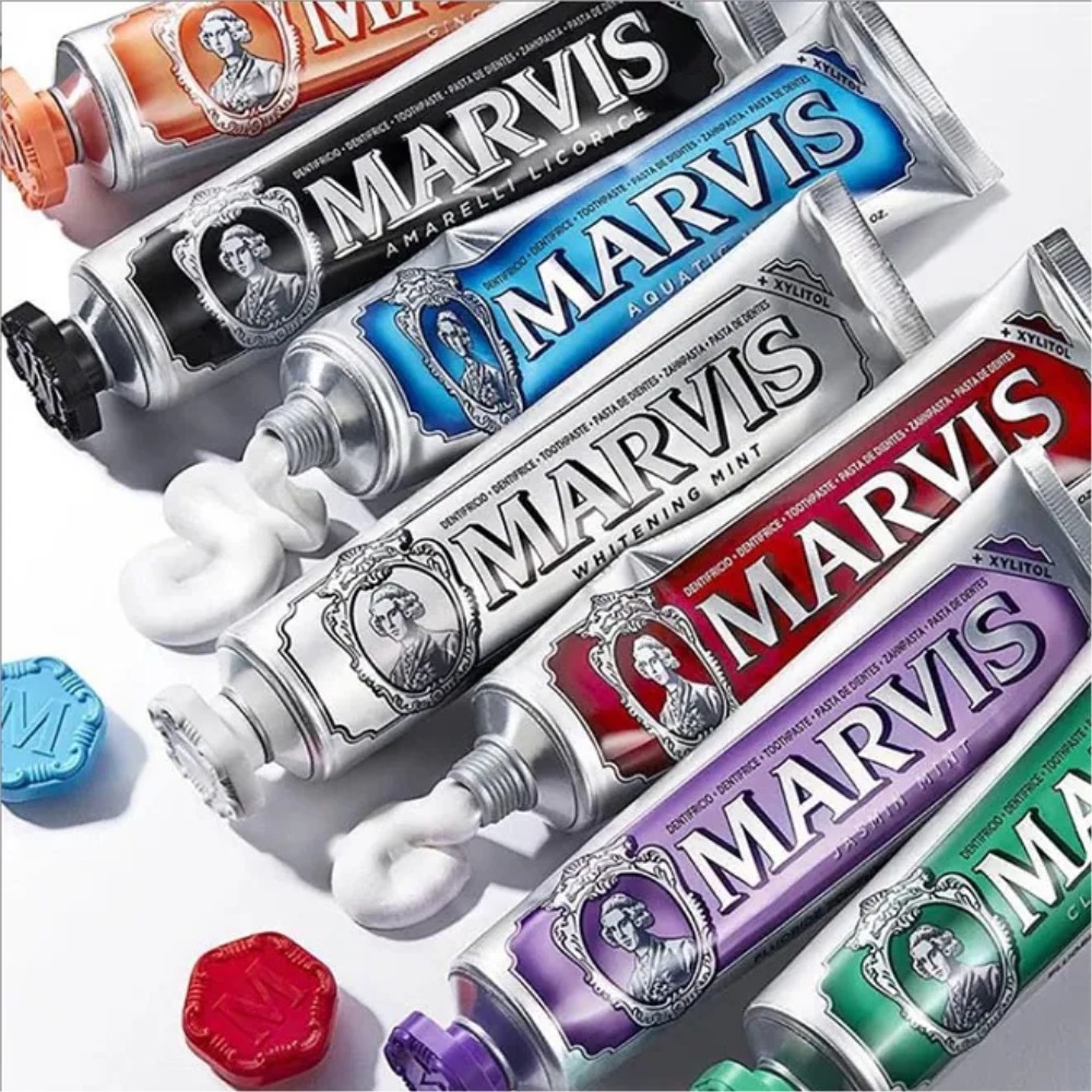 Итальянская люксовая отбеливаю – обзор и цена Teeth Whitening Marvis Toothpaste