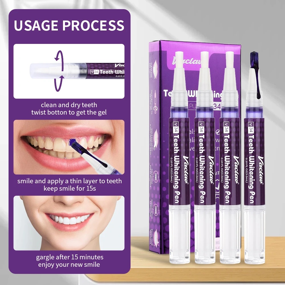 Vaclav V34 Фиолетовая гелевая  – обзор и цена Teeth Whitening Ai